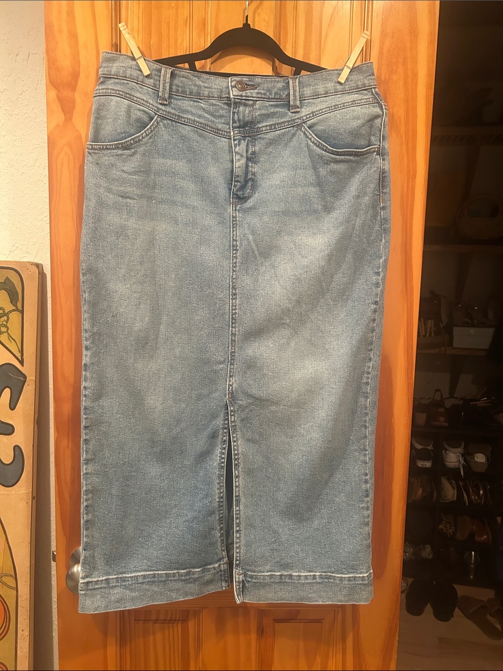 Gloria Vanderbilt Denim Midi Skirt